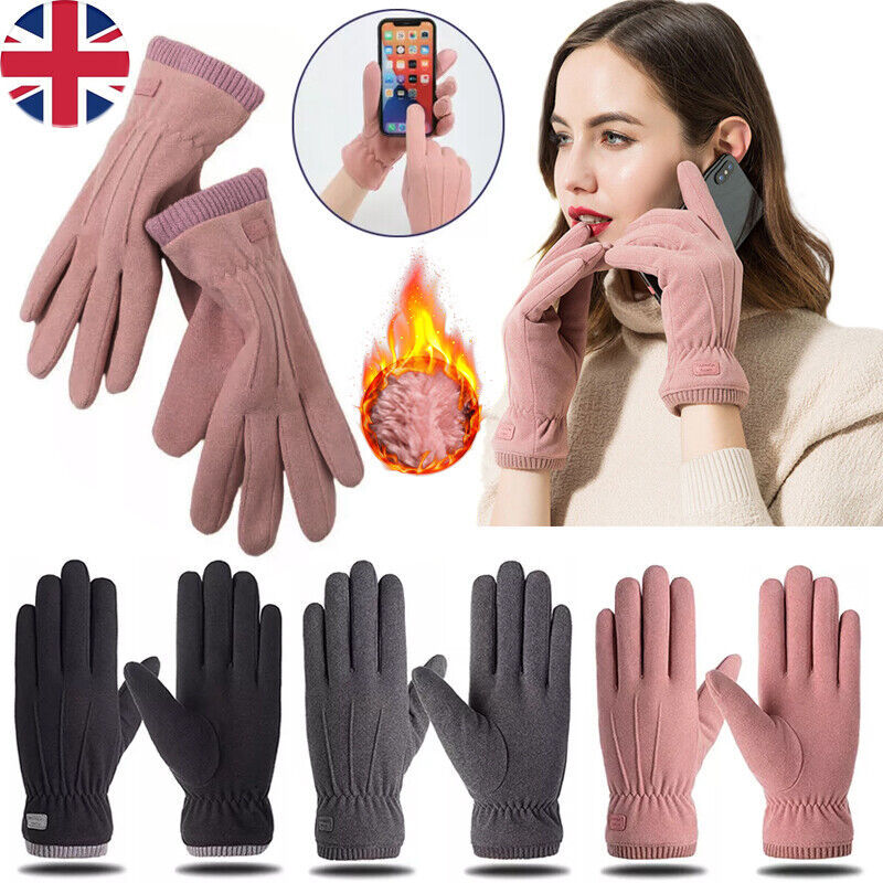 Winter Warm Gloves Touch Screen Waterproof Anti-slip Thermal For Women Ladies