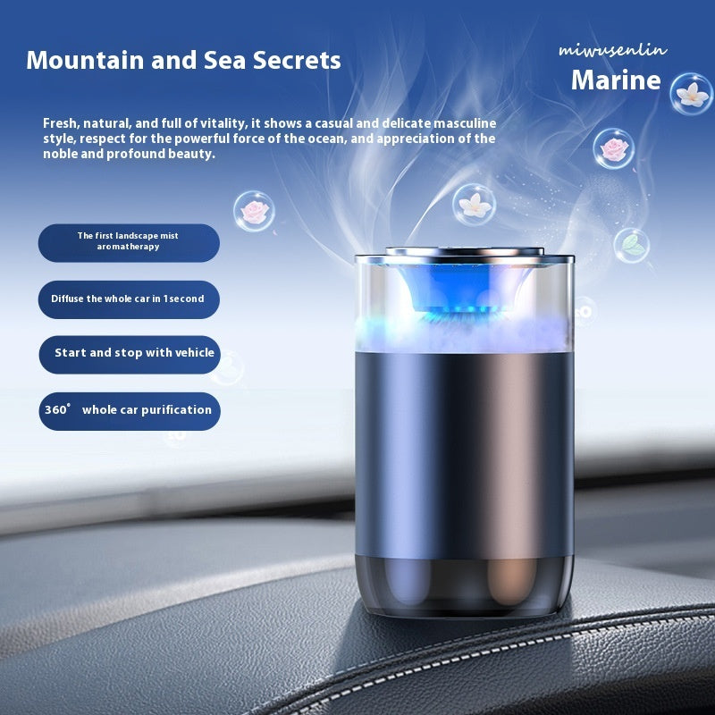 Car Aromatherapy Diffuser Cloud Mist Air Freshener Auto Decoration Natural Fragrance Auto Decoration Tool For RVs Trucks Sedans